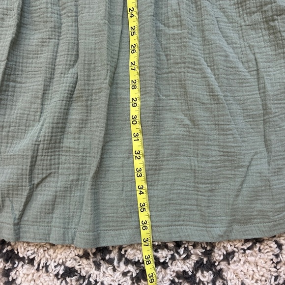 NWT LUSH // Tiered Cotton Midi Summer Dress in green, size S - Picture 8 of 9